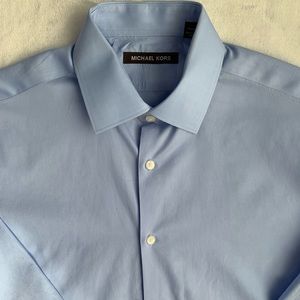 Michael Kors - Button down dress shirt, Blue, Size 18,